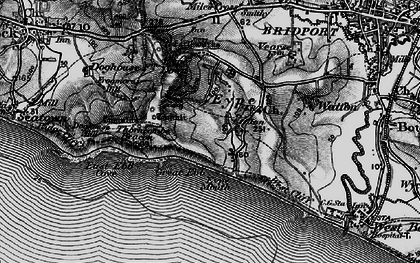 Old map of Eype in 1897