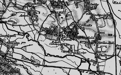 Old map of Eyton in 1899