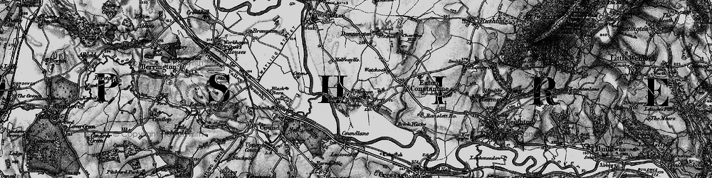 Old map of Eyton on Severn in 1899