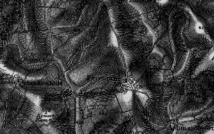 Old map of Faccombe in 1895