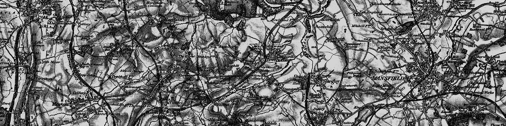 Old map of Fackley in 1896