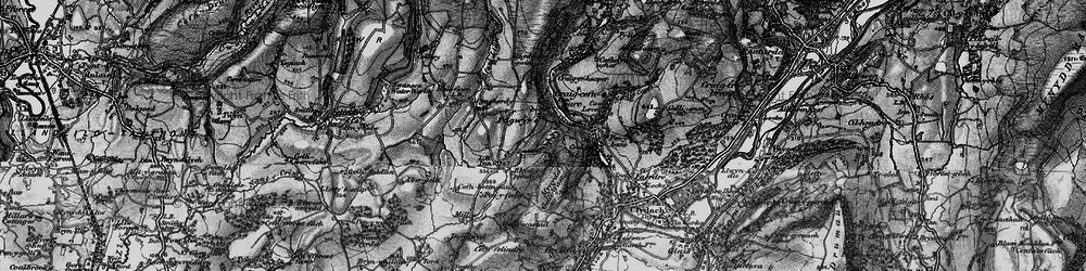 Old map of Fagwyr in 1897
