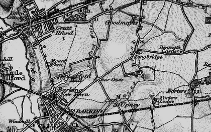 Old map of Fair Cross in 1896