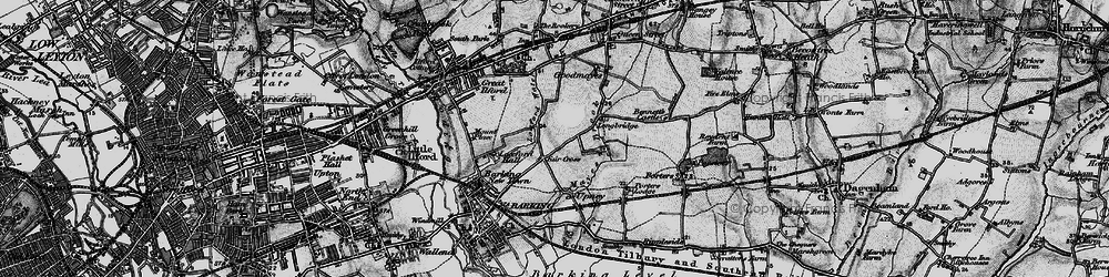 Old map of Fair Cross in 1896