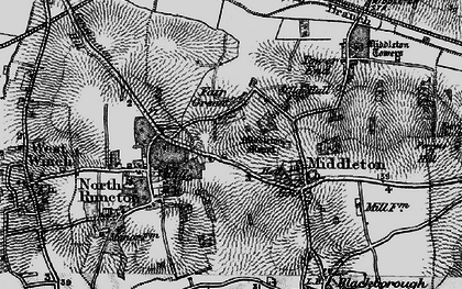 Old map of Fair Green in 1893