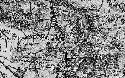 Old map of Fair Oak in 1895