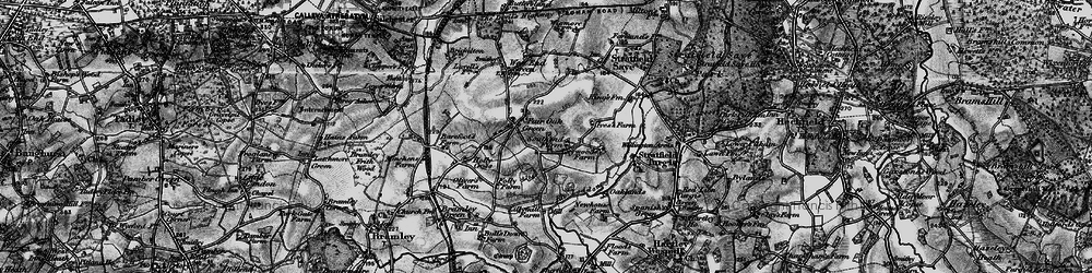 Old map of Fair Oak Green in 1895