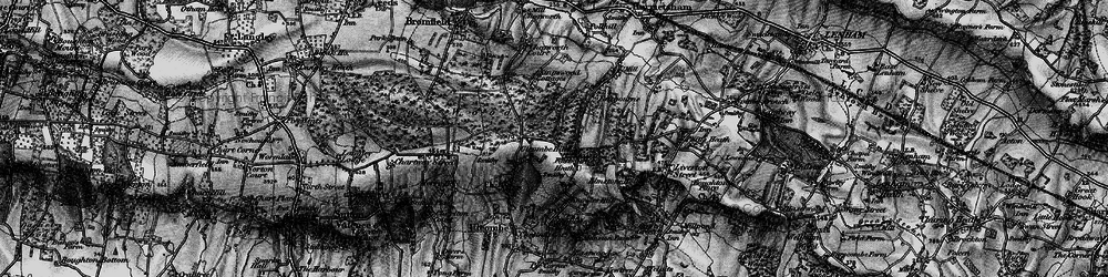 Old map of Fairbourne Heath in 1895
