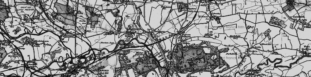 Old map of Fairburn in 1896