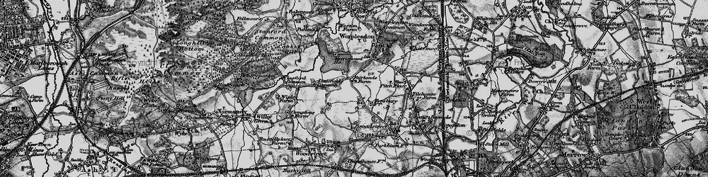 Old map of Fairlands in 1896