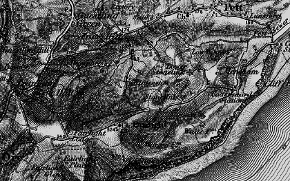 Old map of Fairlight in 1895