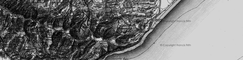 Old map of Fairlight in 1895