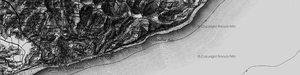 Old map of Fairlight Glen in 1895