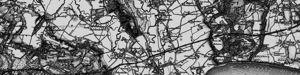 Old map of Fairmile in 1895