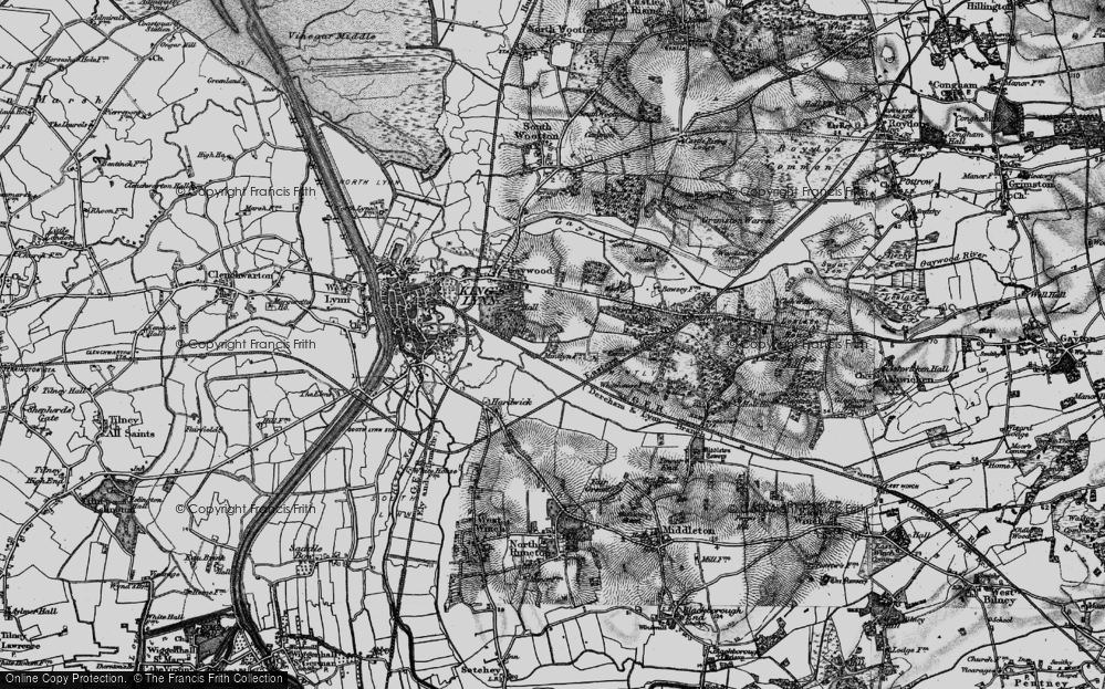 Old Maps of Hardwick Industrial Estate, Norfolk