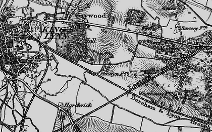 Old map of Fairstead in 1893