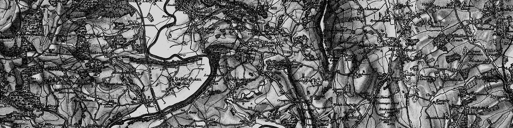 Old map of Falcon in 1896