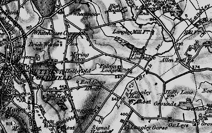Old map of Lindridge, The in 1899