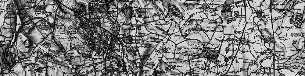 Old map of Lindridge, The in 1899