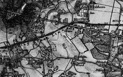Old map of Falconwood in 1896
