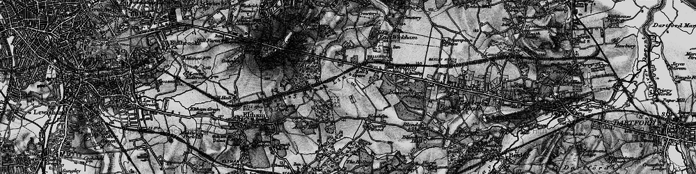 Old map of Falconwood in 1896