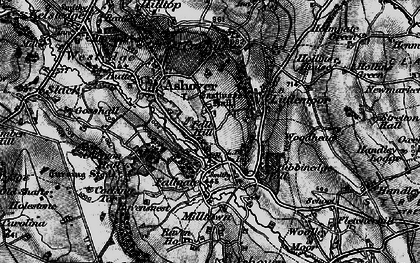 Old map of Fallgate in 1896
