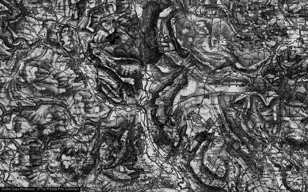 Old Map of Fallinge, 1896 in 1896