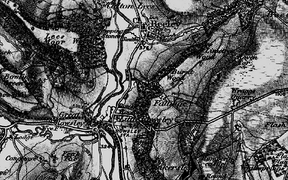 Old map of Fallinge in 1896