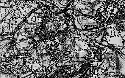 Old map of Fallings Heath in 1899