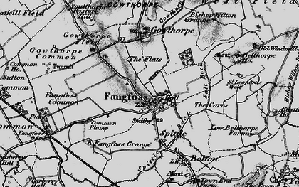 Old map of Fangfoss in 1898