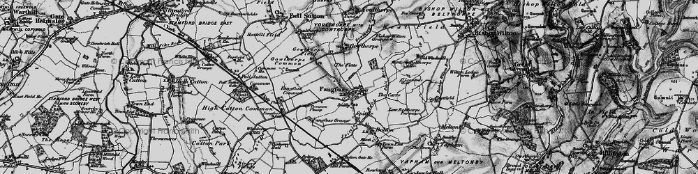 Old map of Fangfoss in 1898