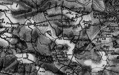 Old map of Fanner's Green in 1896