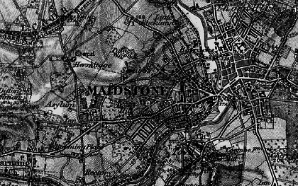 Old map of Fant in 1895