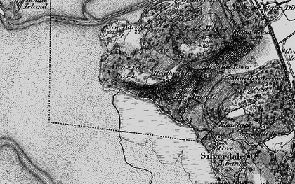Old map of Arnside Park in 1898