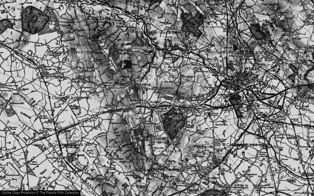 Old Map of Far Moor, 1896 in 1896