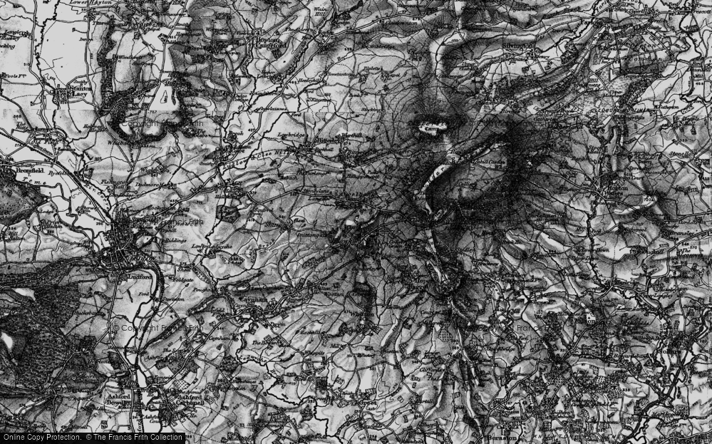 Old Map of Farden, 1899 in 1899