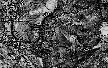 Old map of William Clough in 1896
