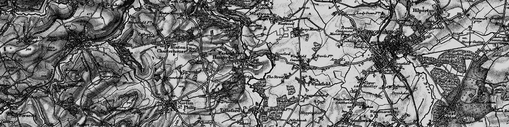 Old map of Farleigh Hungerford in 1898