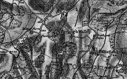 Old map of Bedlam Bottom in 1895
