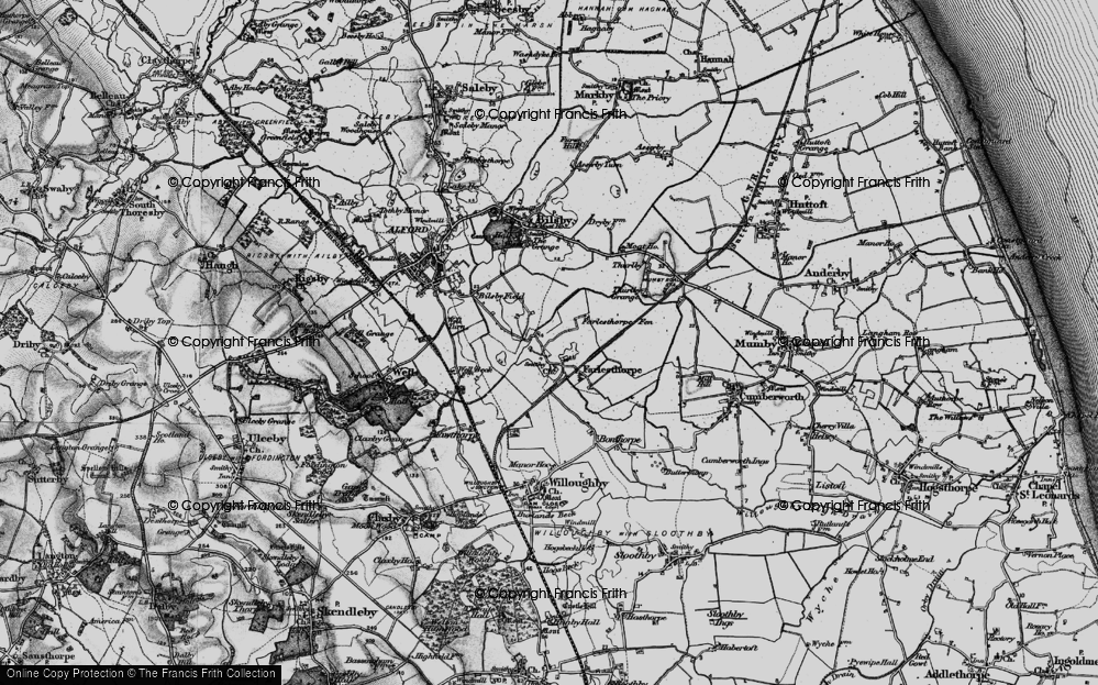 Old Map of Farlesthorpe, 1899 in 1899