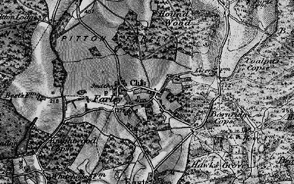 Old map of Blackmoor Copse in 1895