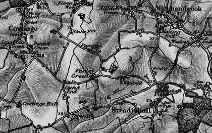 Old map of Farley Green in 1895