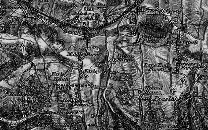 Old map of Farley Heath in 1896