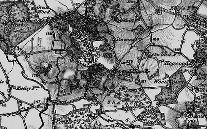 Old map of Farley Hill in 1895