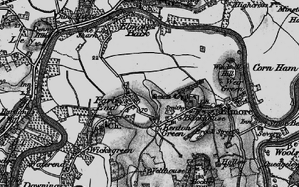 Old map of Farleys End in 1896