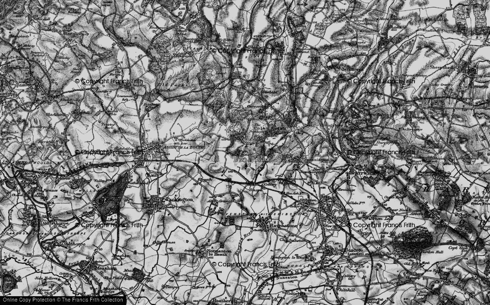 Old Map of Farm Town, 1895 in 1895