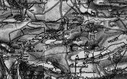 Old map of Farmborough in 1898