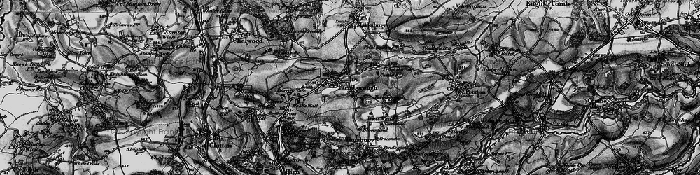 Old map of Farmborough in 1898