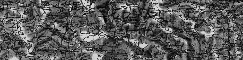Old map of Farmbridge End in 1896