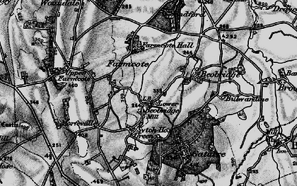Old map of Farmcote in 1899